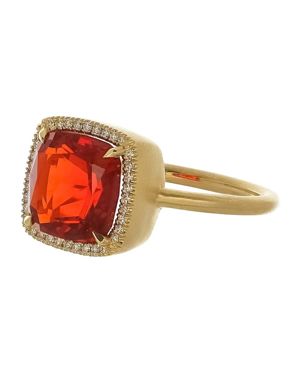 IRENE NEUWIRTH JEWELRY-Fire Opal and Diamond Ring-YELLOW GOLD