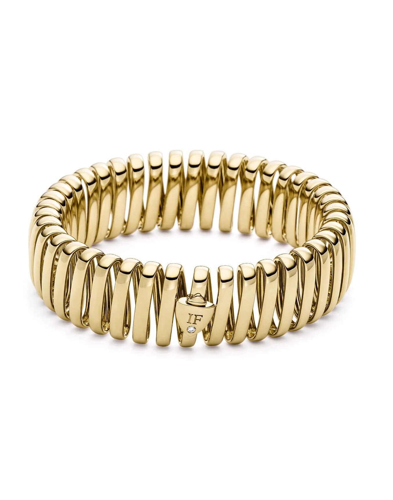 ISABELLE FA-L'Elastique Bracelet 17mm-YELLOW GOLD