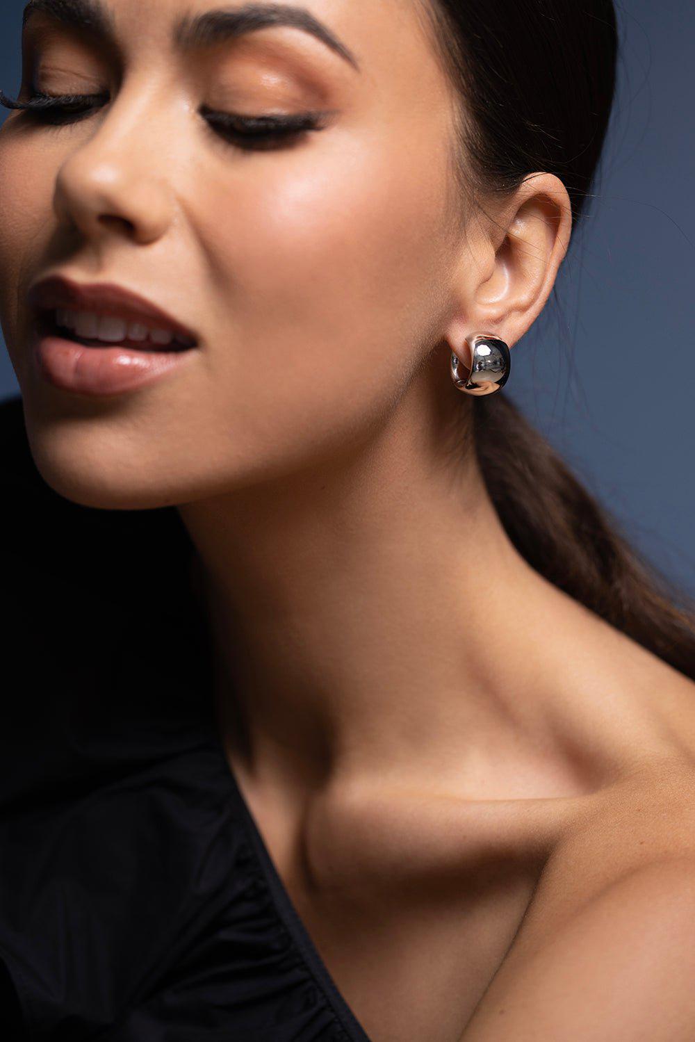ISABELLE FA-Ellipse Creole Earrings-