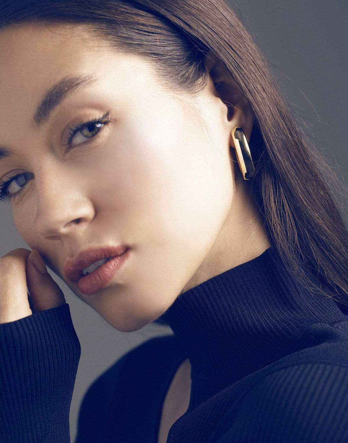 ISABELLE FA-Navette Hoop Earrings-