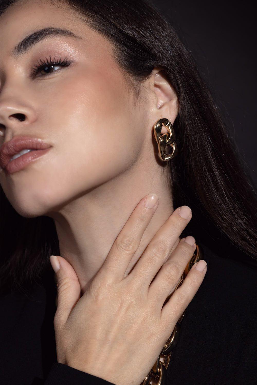 ISABELLE FA-Caresse Chain Earrings-