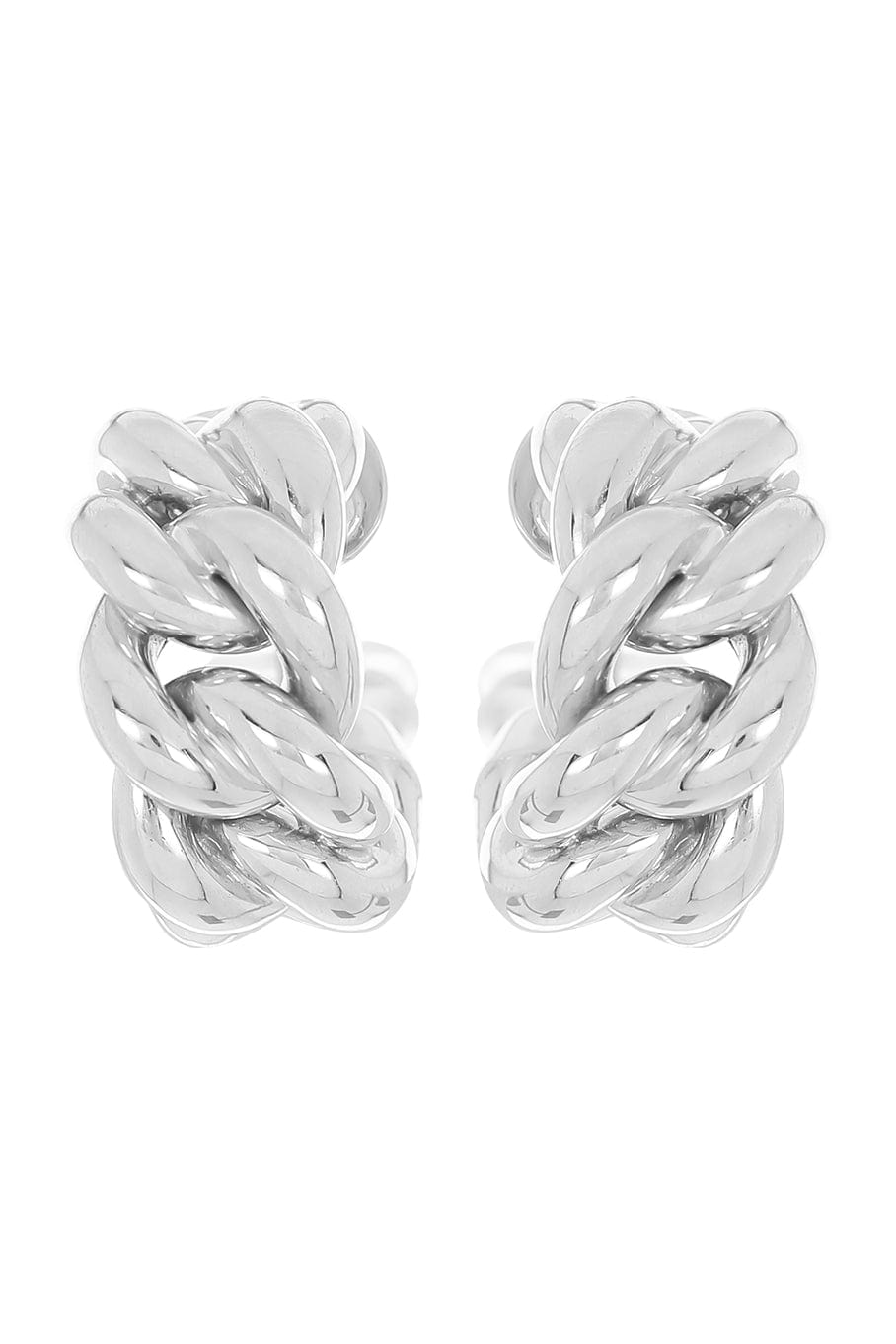 ISABELLE FA-Altesse Creole Earrings-WHITE GOLD