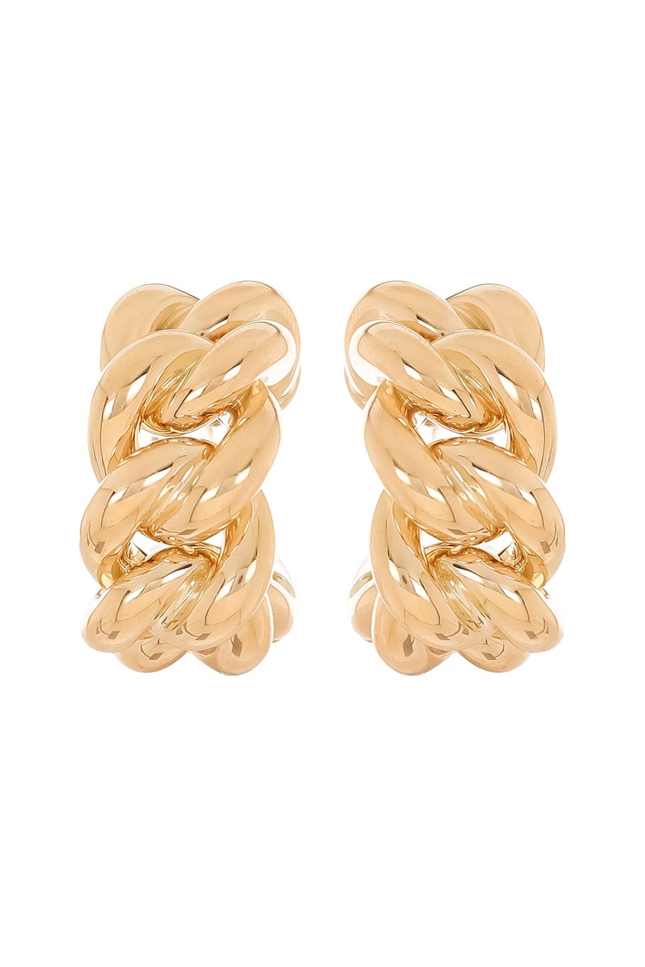 ISABELLE FA-Altesse Creole Earrings-YELLOW GOLD