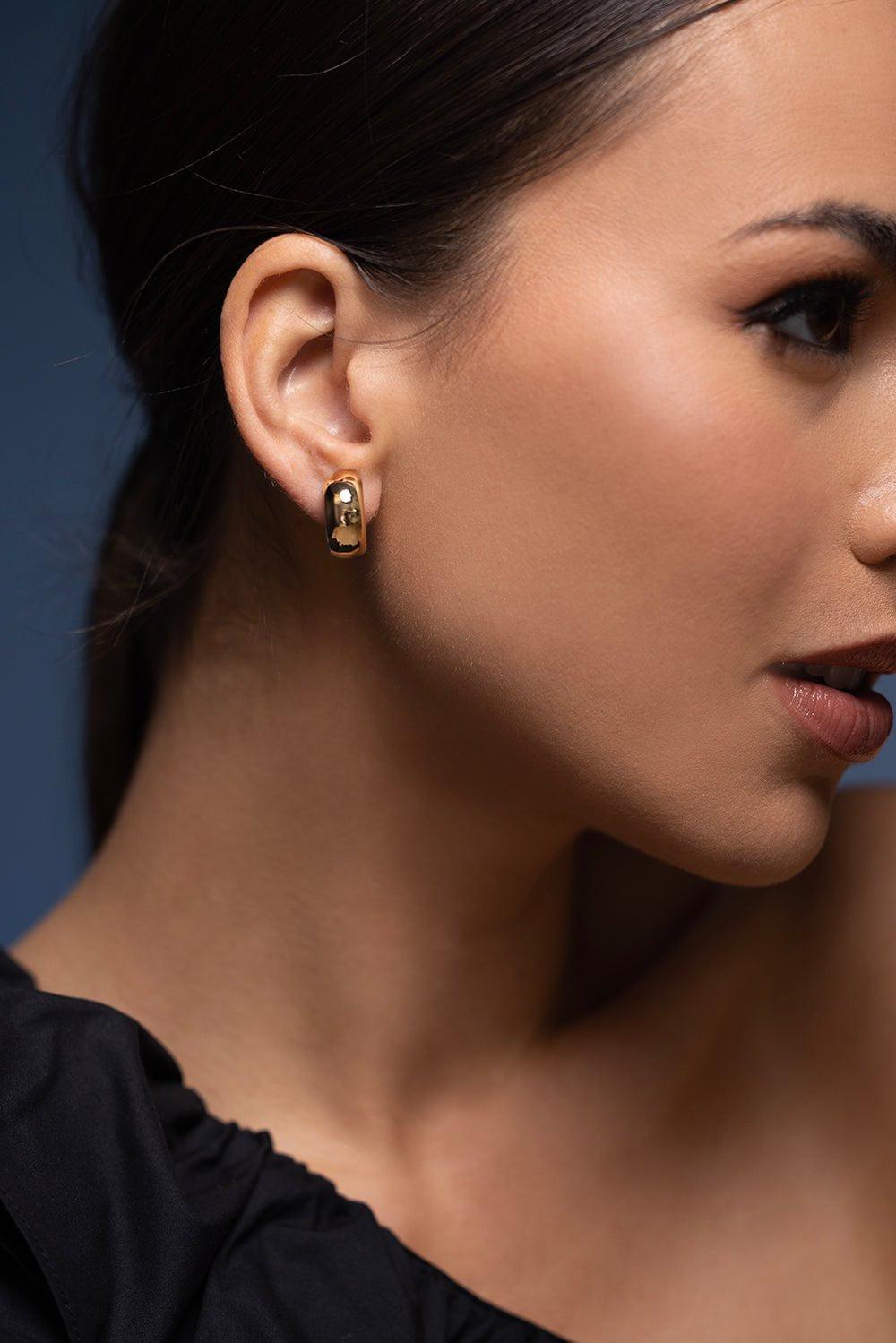 ISABELLE FA-Cercle Clip Earrings - Yellow Gold-YELLOW GOLD
