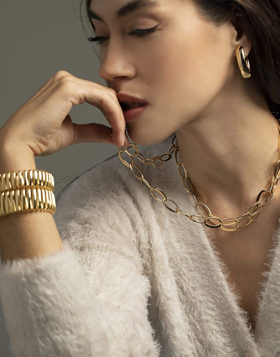 ISABELLE FA-Ecaille Necklace-YELLOW GOLD