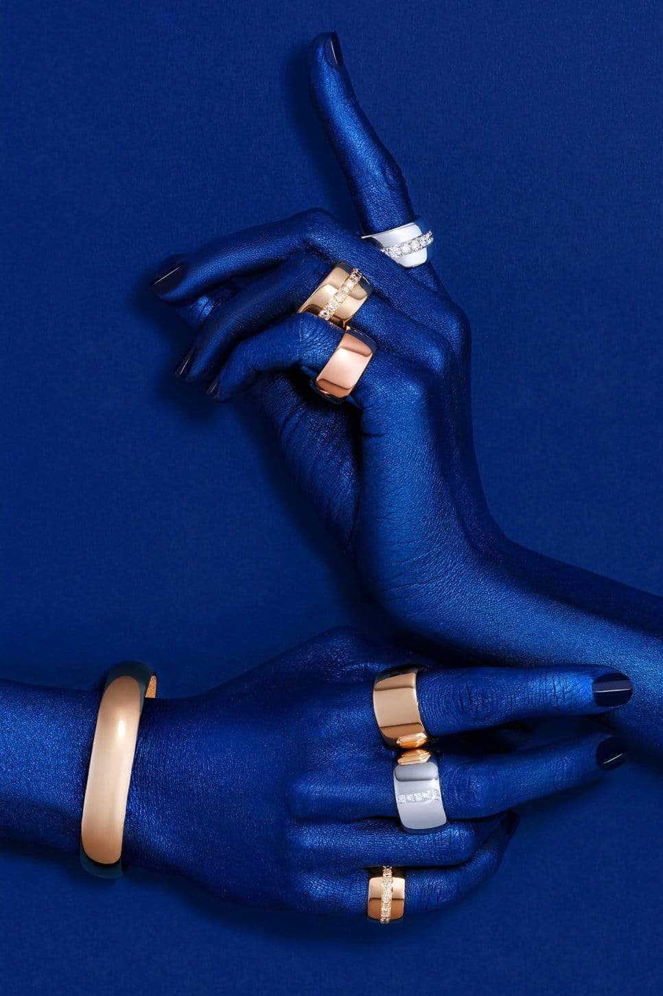 ISABELLE FA-Diamond Navette Ring-ROUGE