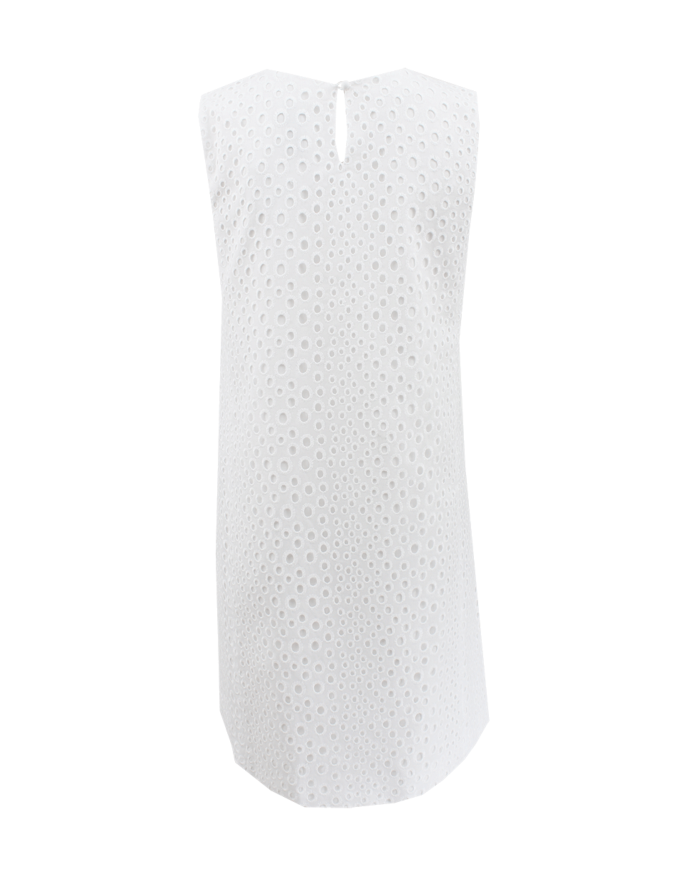 ISSA-Sleeveless A-Line Eyelet Dress-