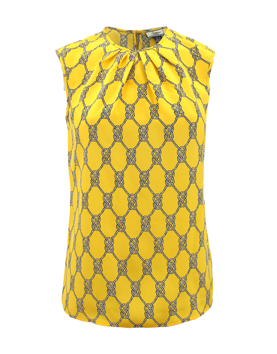 ISSA-Sleeveless Knot Print Crewneck-