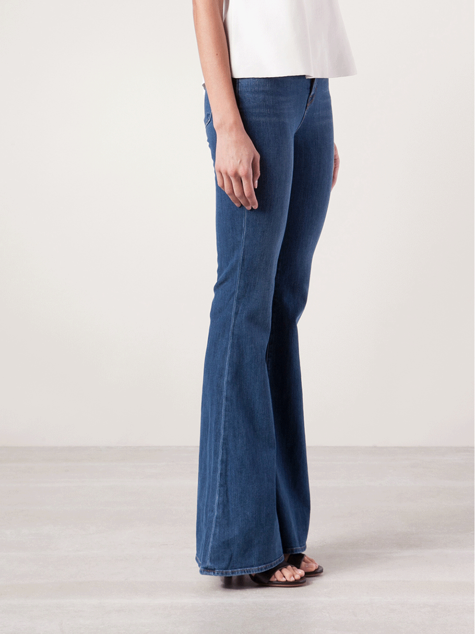 J BRAND-High-Rise Flare Stretch Jeans-