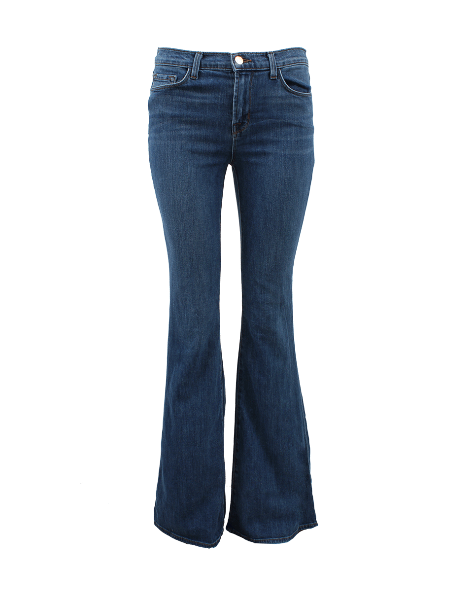 J BRAND-High-Rise Flare Stretch Jeans-