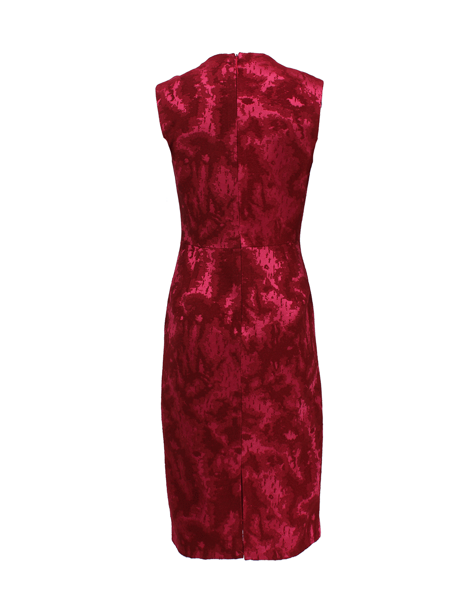 J MENDEL-Wool Jacquard Crewneck Dress-