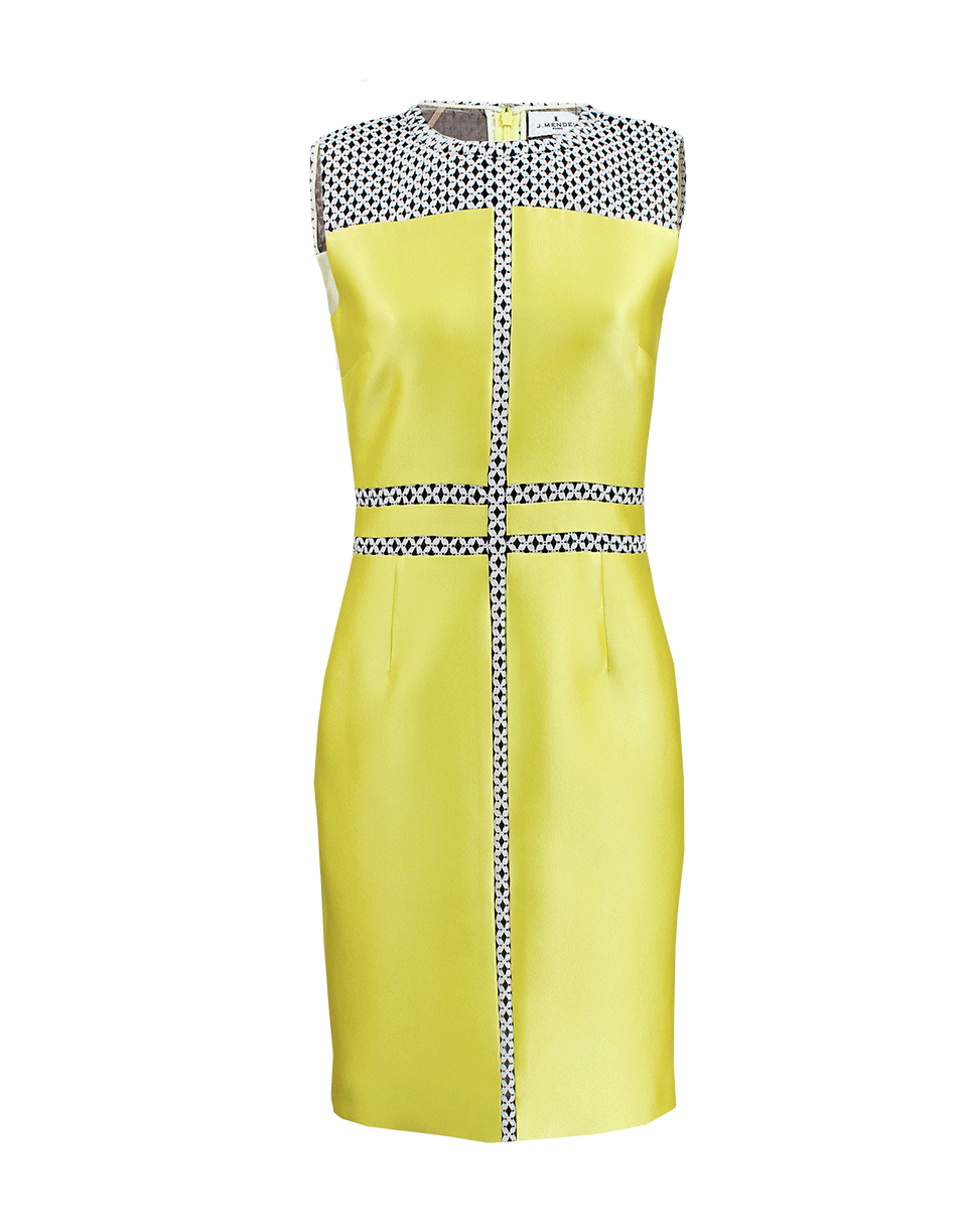 J MENDEL-Graphic Lace Dress-