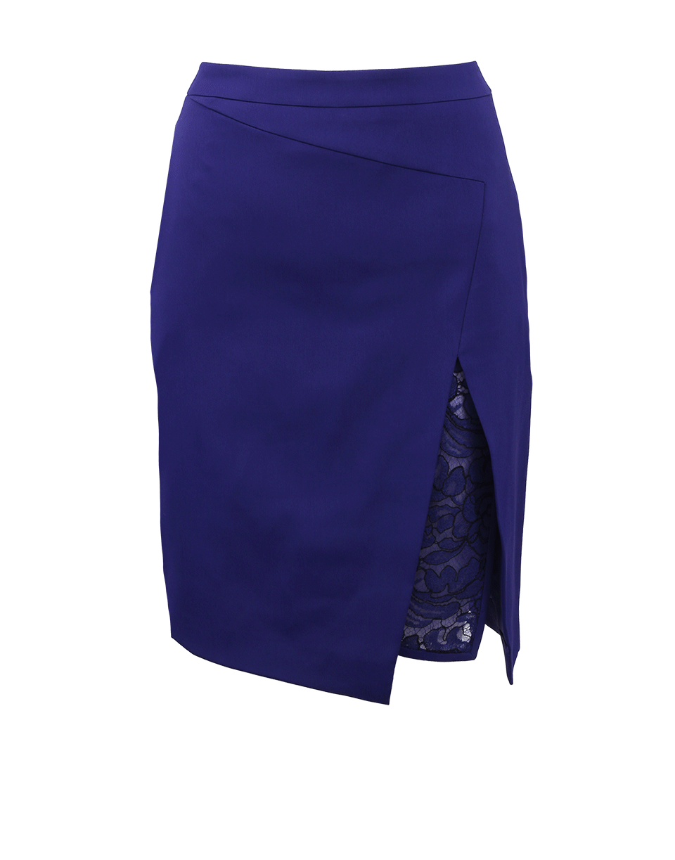 J MENDEL-Knee Length Asymmetrical Skirt-