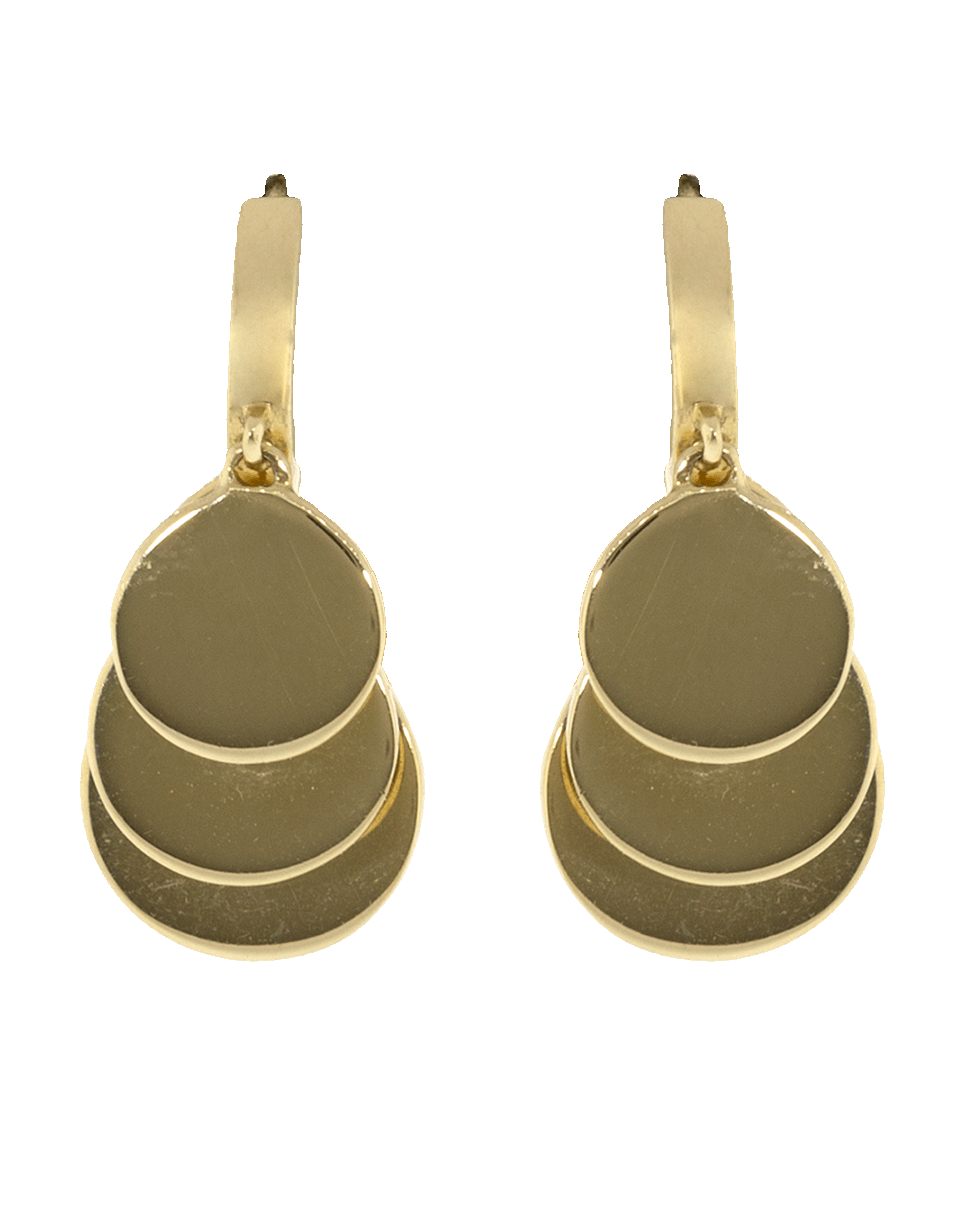 JACQUIE AICHE-Large Disco Shaker Hoops-YELLOW GOLD