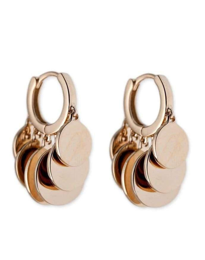 JACQUIE AICHE-Mini XL Disco Shaker Hoops-YELLOW GOLD