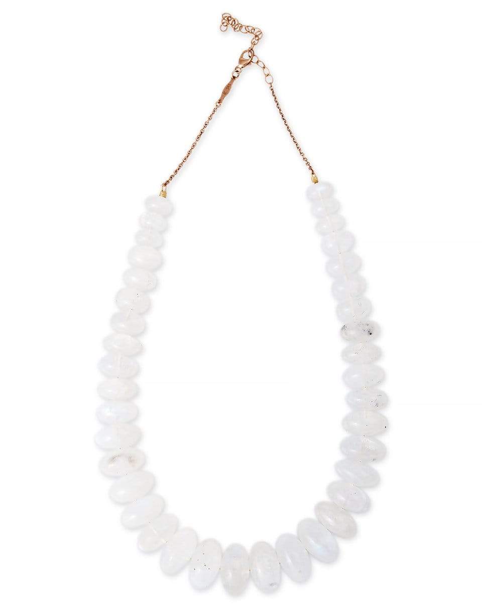 JACQUIE AICHE-Graduated Moonstone Necklace-ROSE GOLD
