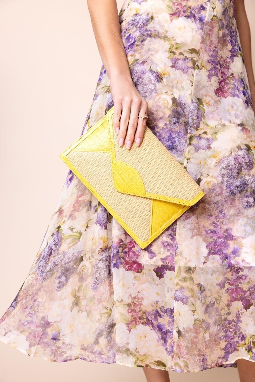 JADA LOVELESS-Envelope Clutch - Canary Yellow-CNRYELLO