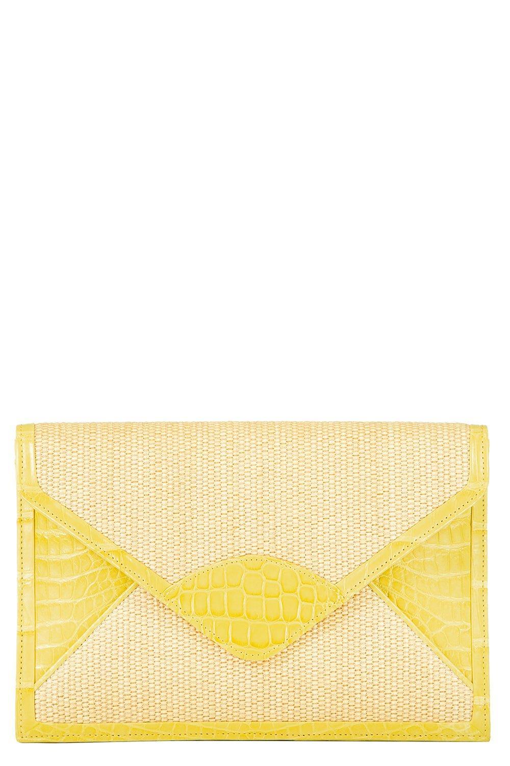 JADA LOVELESS-Envelope Clutch - Canary Yellow-CNRYELLO