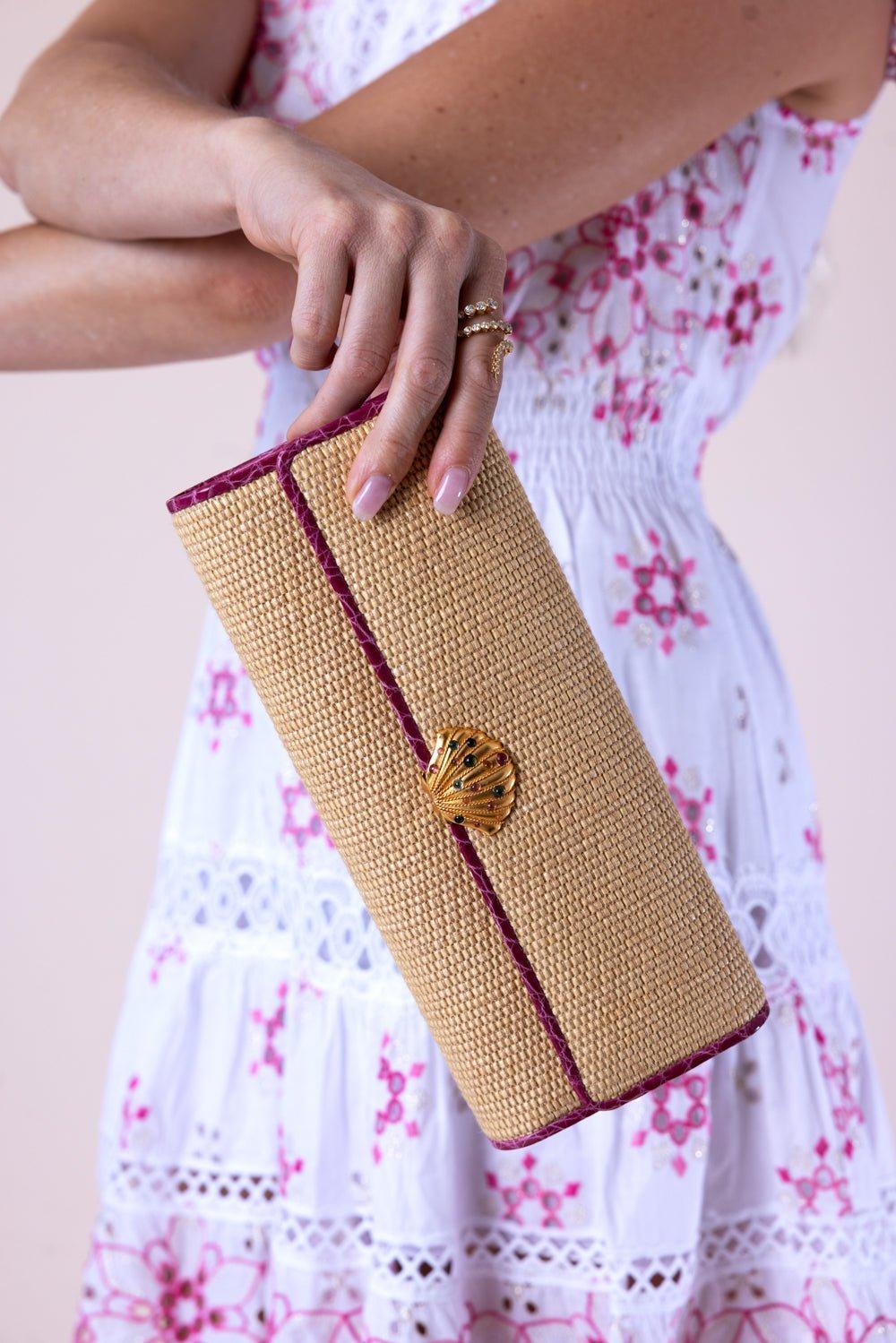 JADA LOVELESS-Petite Classic Clutch-FUSCHIA