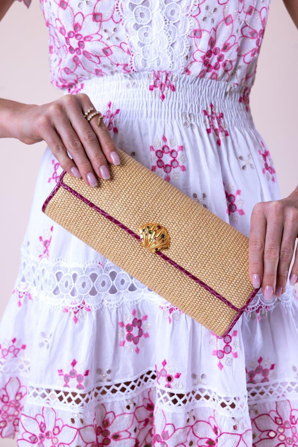 JADA LOVELESS-Petite Classic Clutch-FUSCHIA
