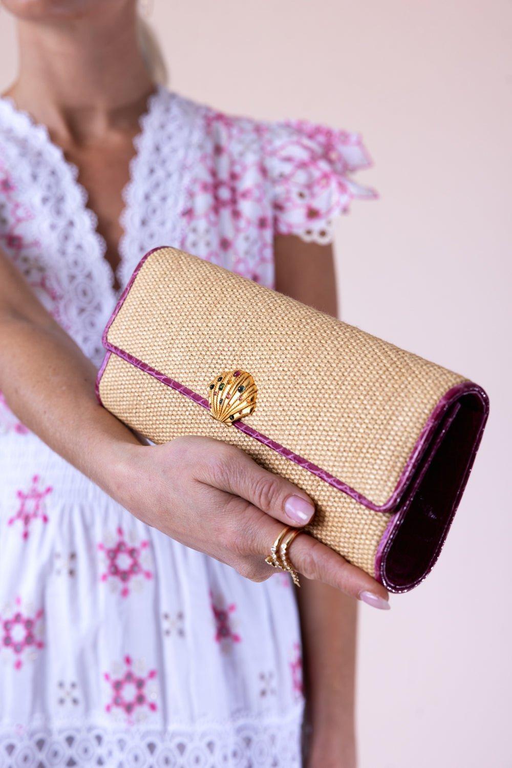 JADA LOVELESS-Petite Classic Clutch-FUSCHIA
