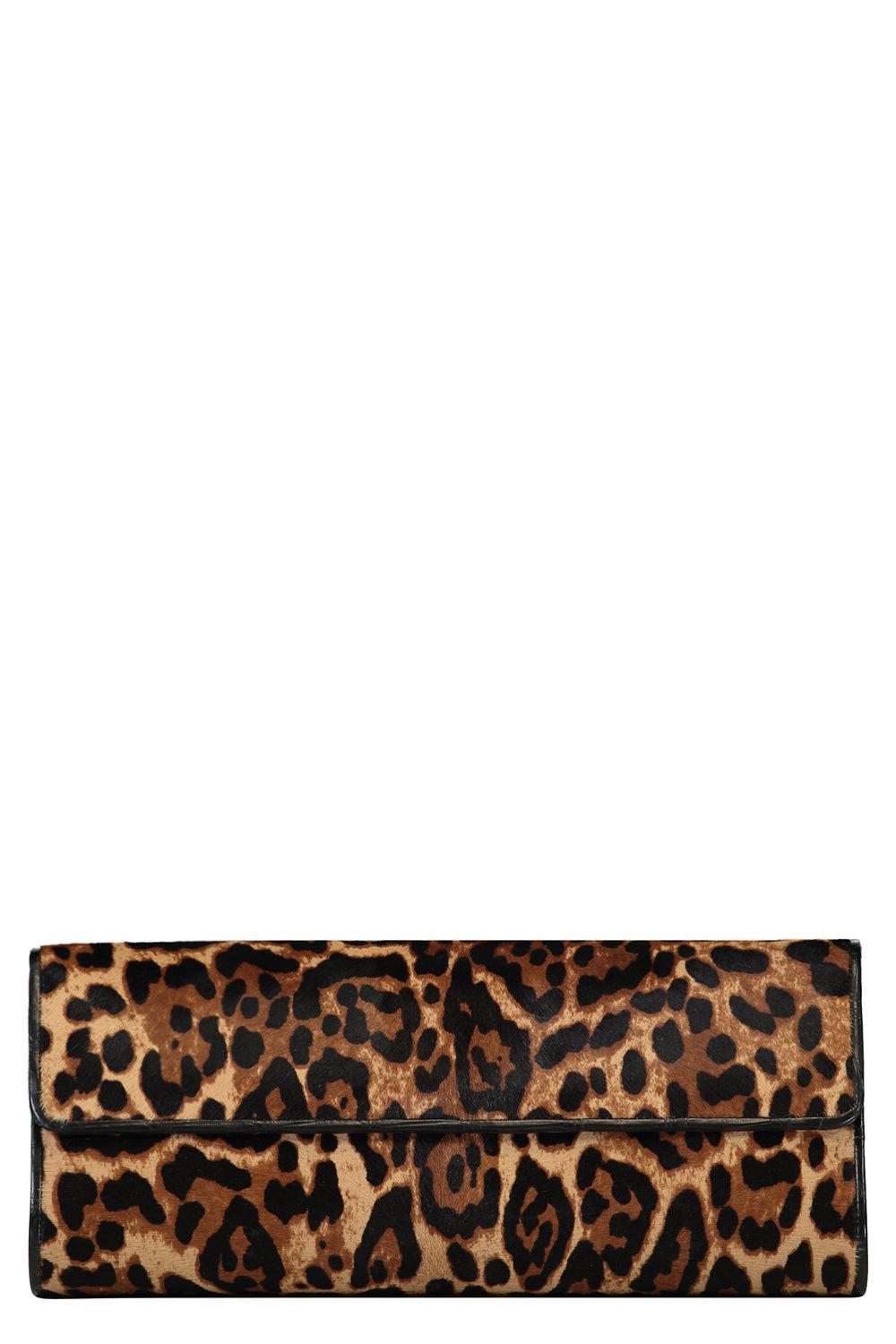 Classic Clutch - Leopard-LEOPDBLK-HANDBAGCLUTCHES-JADA LOVELESS