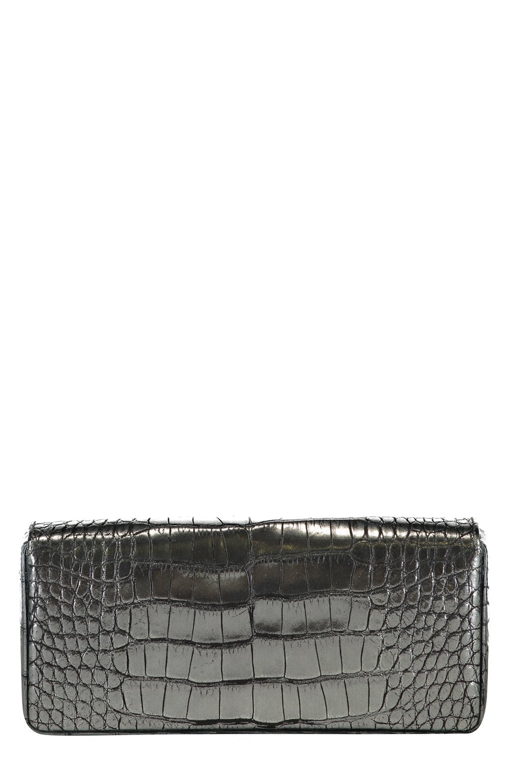 JADA LOVELESS-Parker Box Clutch - Silver-SILVER