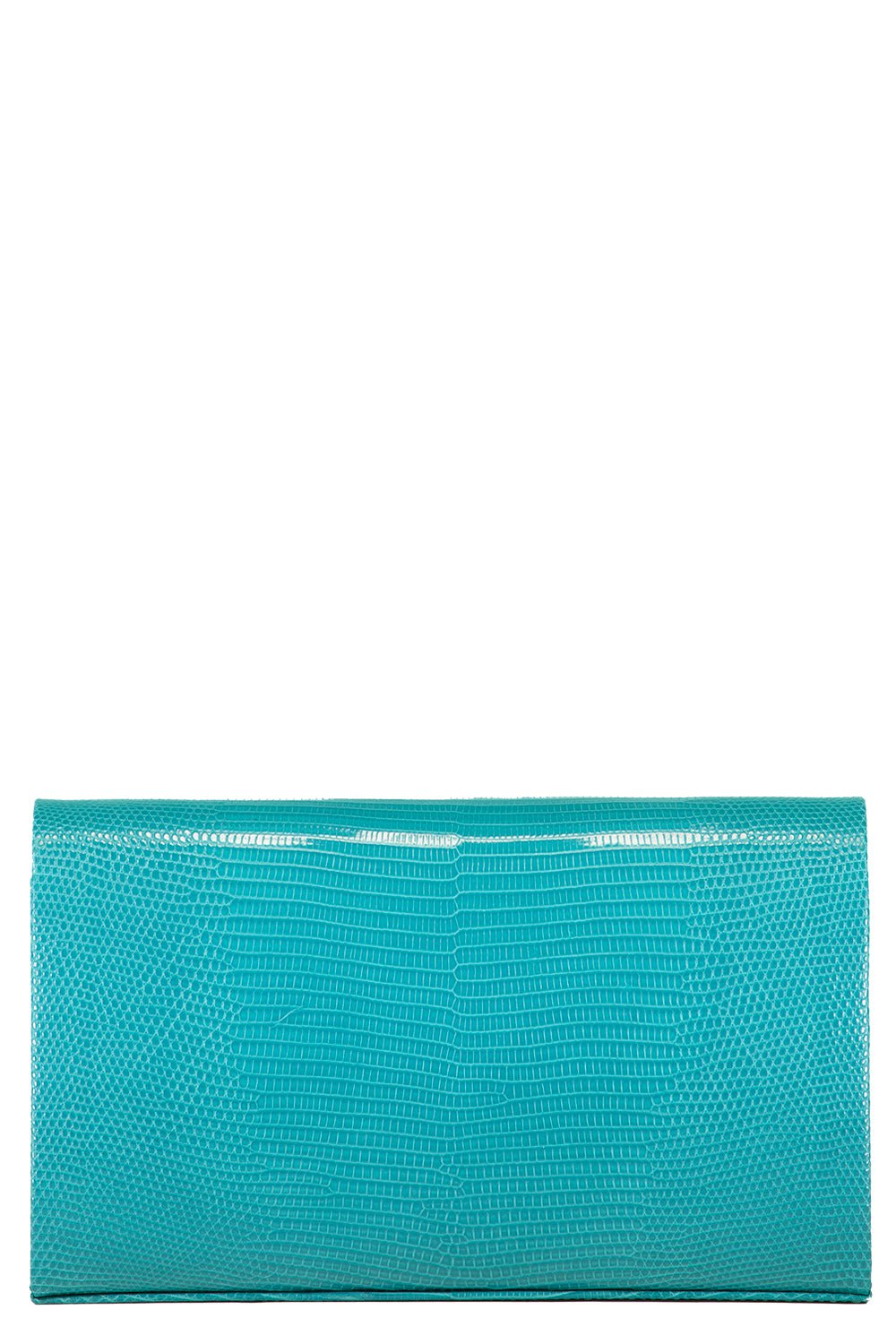 JADA LOVELESS-Box Clutch - Turquoise-TURQ/GLD