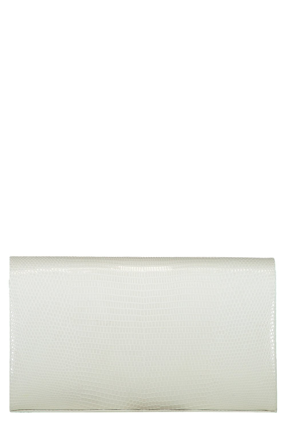 JADA LOVELESS-Isabel Box Clutch - White-WHITE