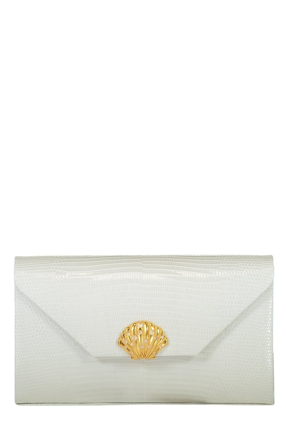 JADA LOVELESS-Isabel Box Clutch - White-WHITE