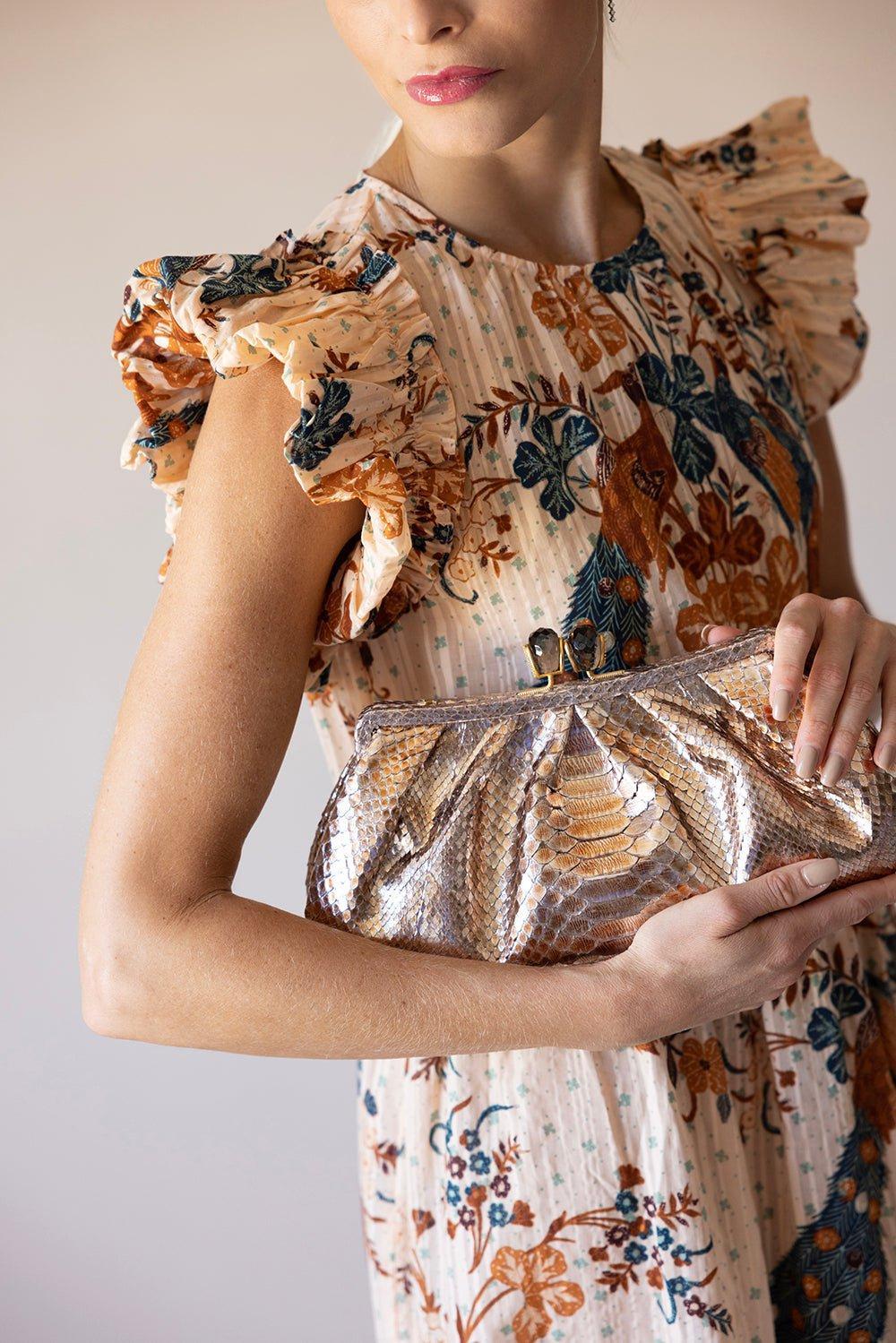 JADA LOVELESS-Kisslock Clutch - Rose Gold-ROSE GLD