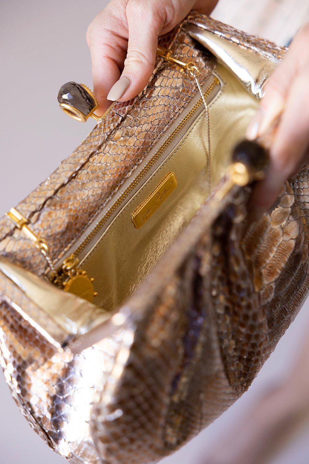 JADA LOVELESS-Kisslock Clutch - Rose Gold-ROSE GLD