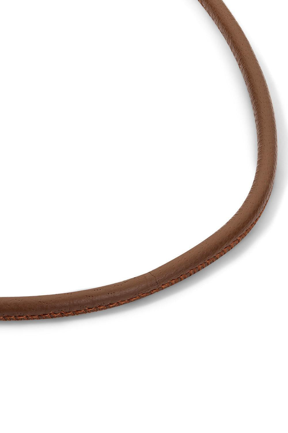 Tobacco Thin Cord Necklace-YELLOW GOLD-16-JEWELRYFINE JEWELNECKLACE O-JADE RUZZO