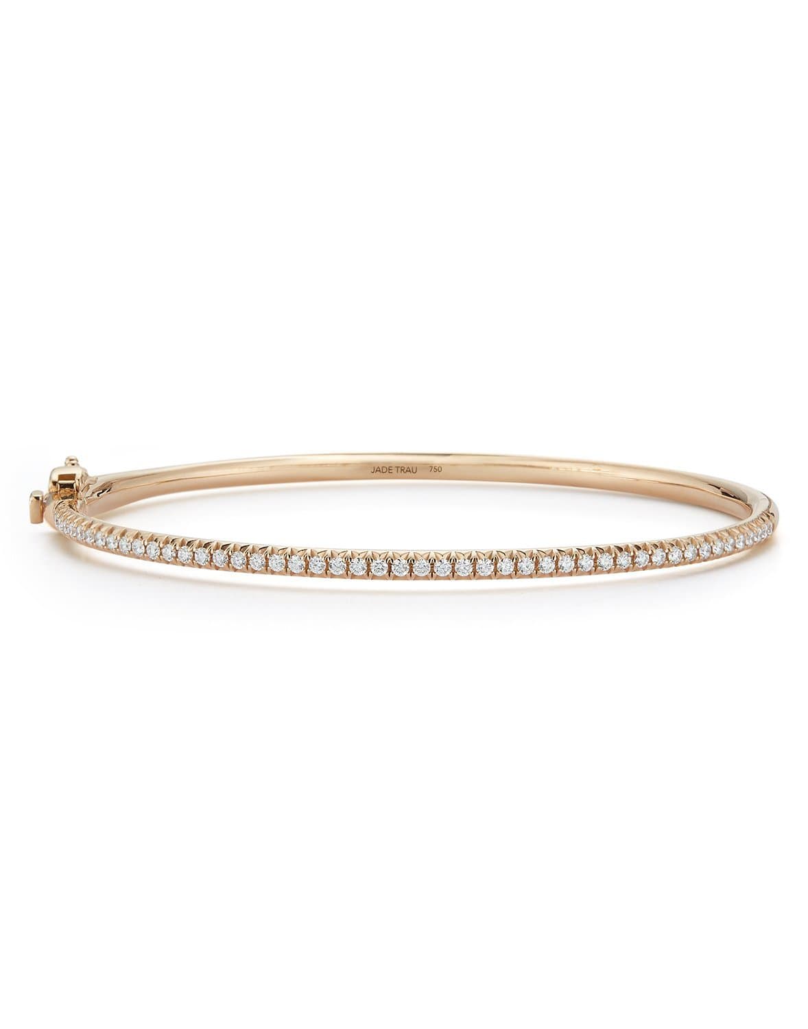 JADE TRAU-Pave Diamond Cuff - Small-ROSE GOLD