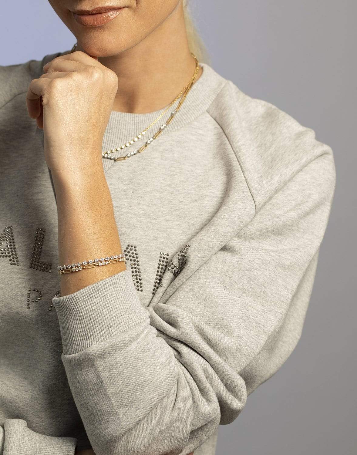 JADE TRAU-Pia Chain Bracelet-YELLOW GOLD