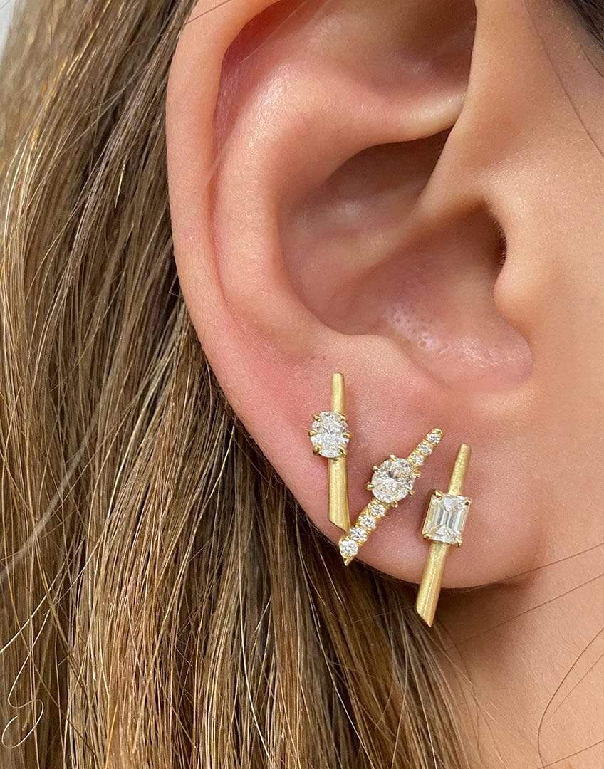 JADE TRAU-Rae Diamond Pave Stud Earrings-