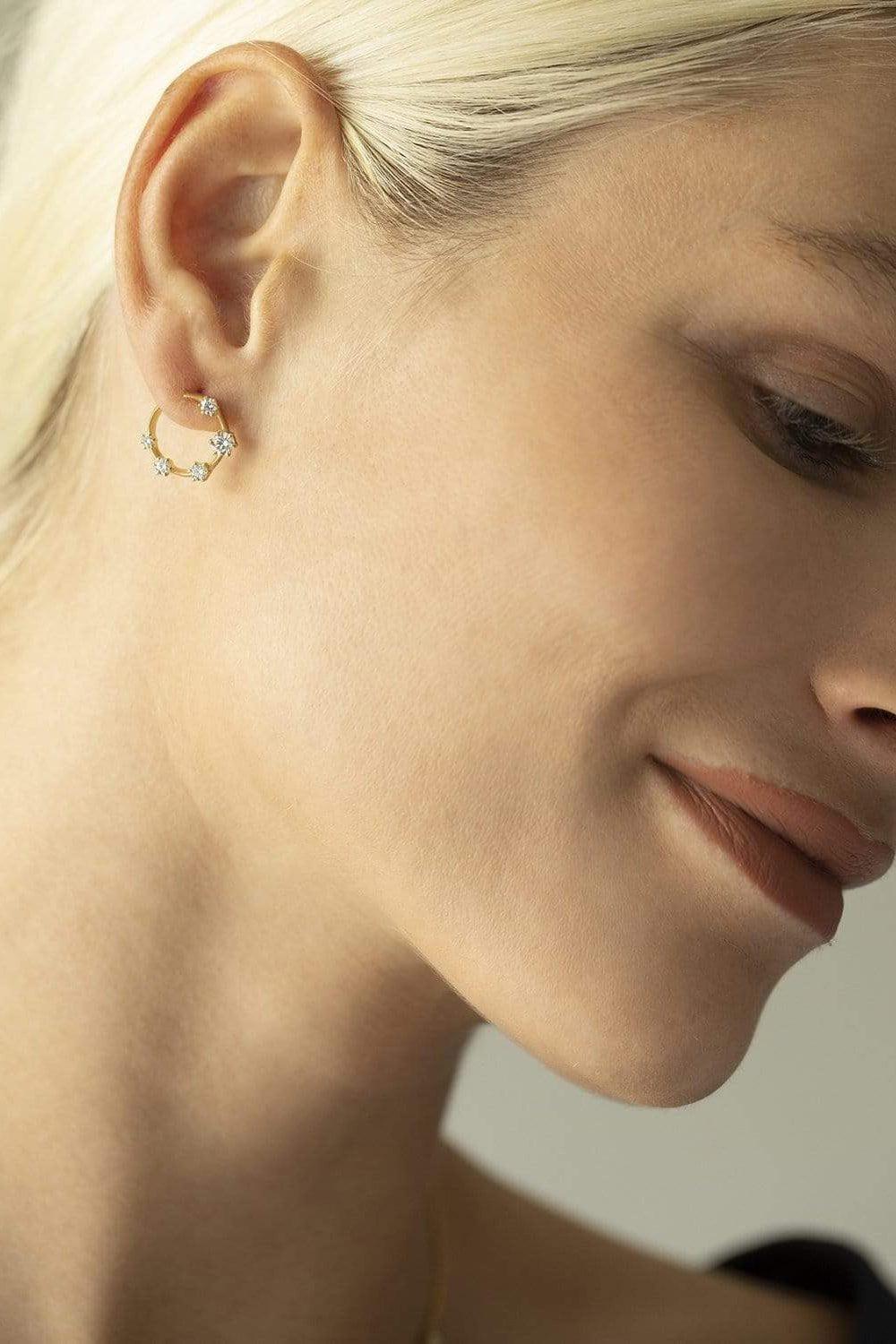 JADE TRAU-Kismet Diamond Hoops-YELLOW GOLD