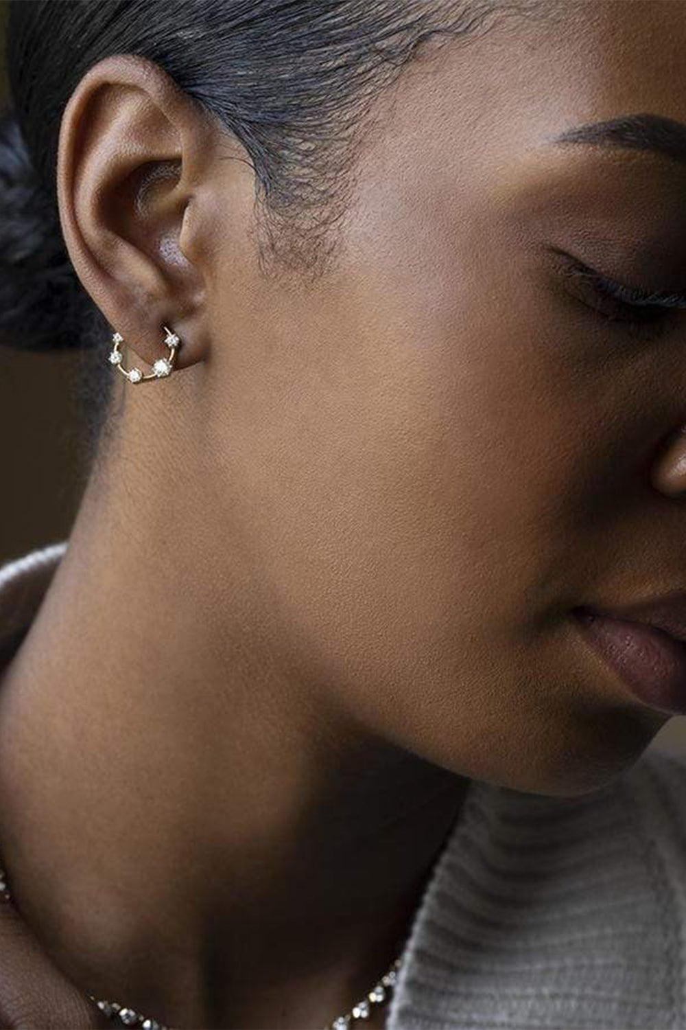 JADE TRAU-Kismet Diamond Hoops-YELLOW GOLD