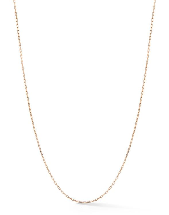 JADE TRAU-Rectangle Link Chain-ROSE GOLD