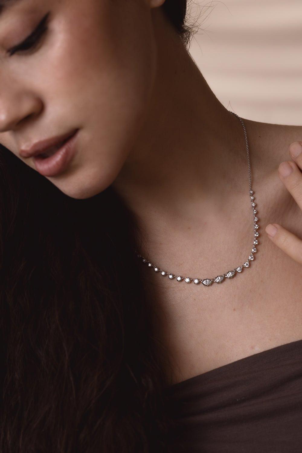 JADE TRAU-Maverick Necklace-WHITE GOLD
