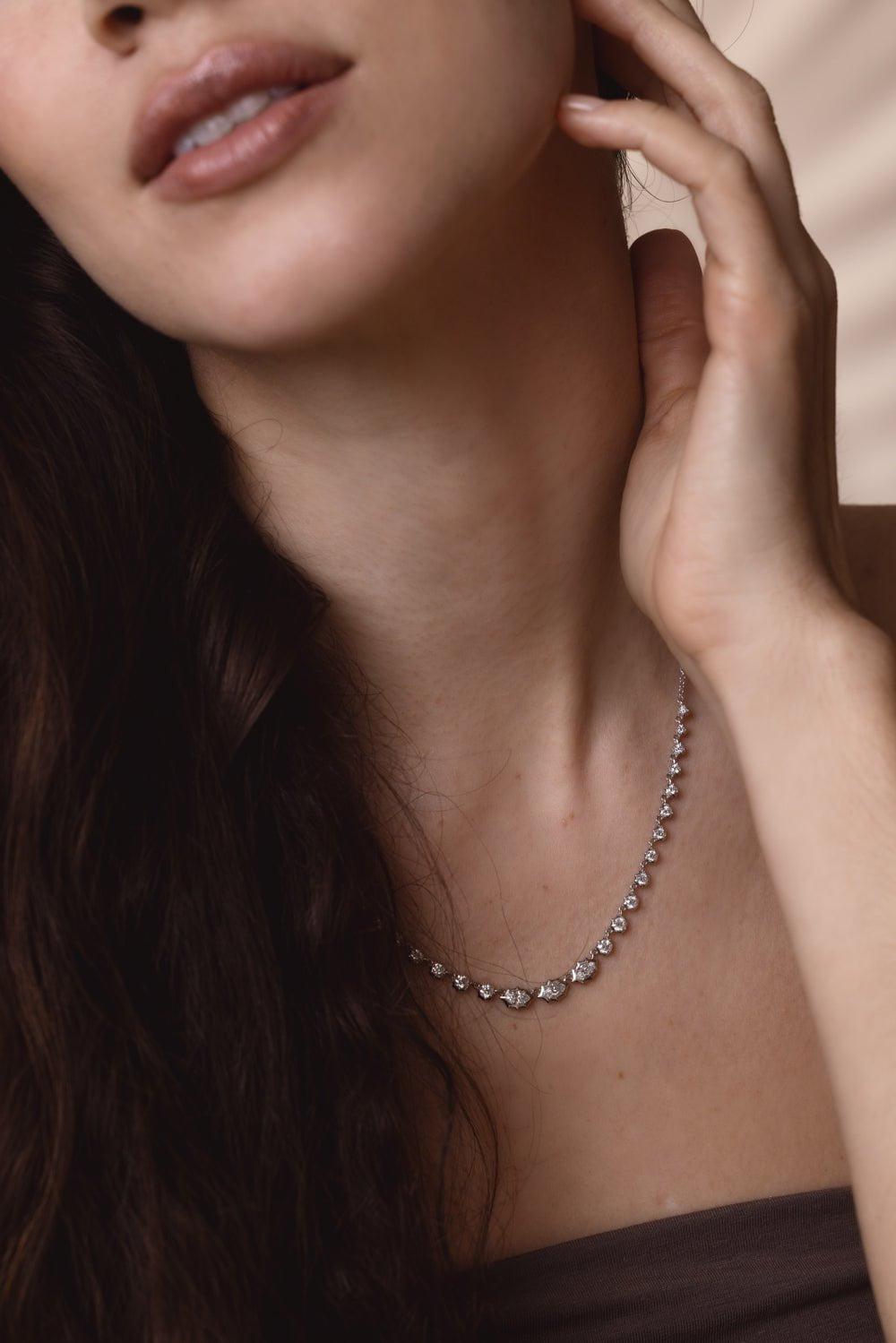 JADE TRAU-Maverick Necklace-WHITE GOLD