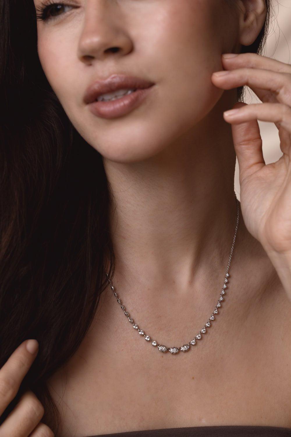 JADE TRAU-Maverick Necklace-WHITE GOLD