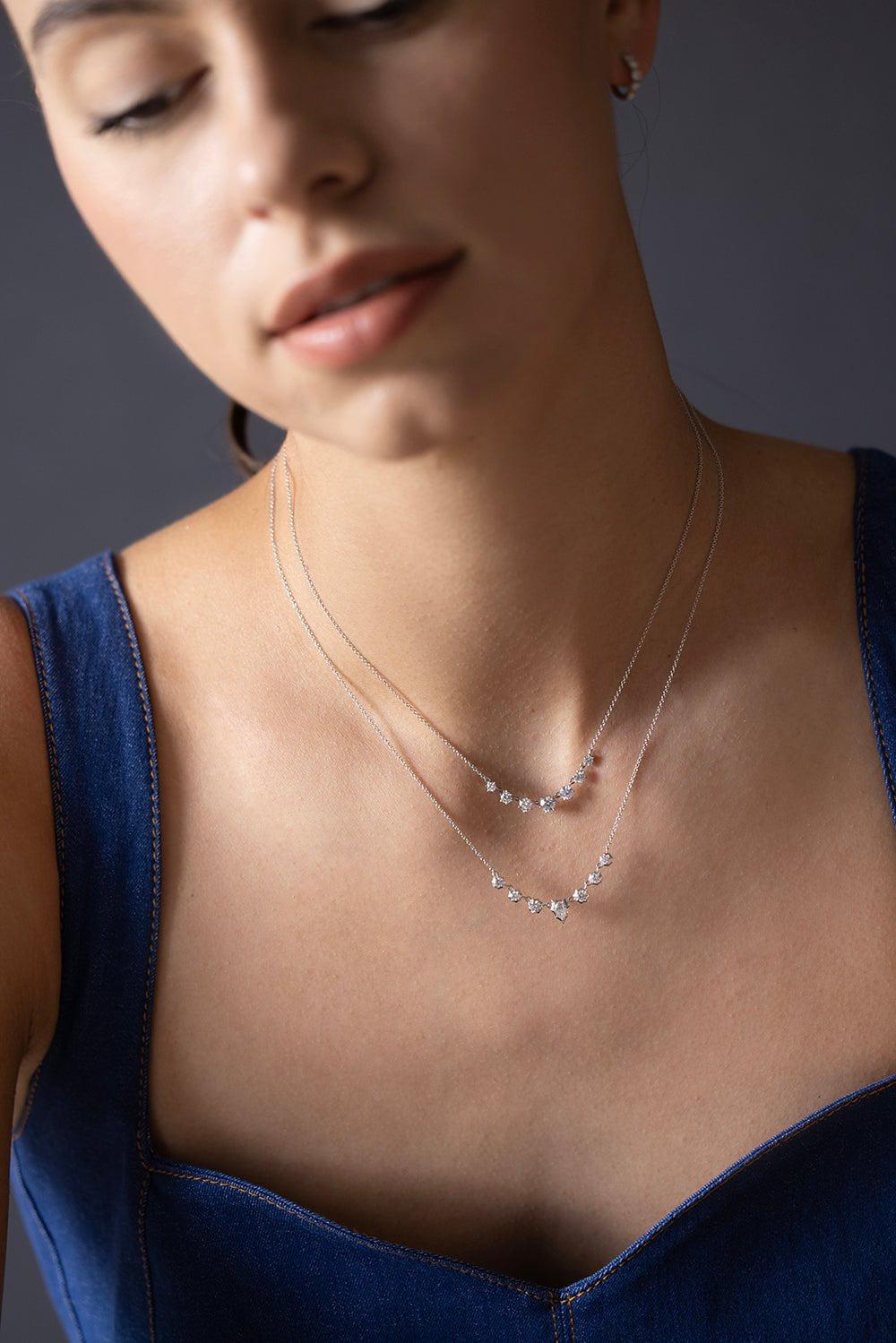 JADE TRAU-Small Envoy Necklace-WHITE GOLD
