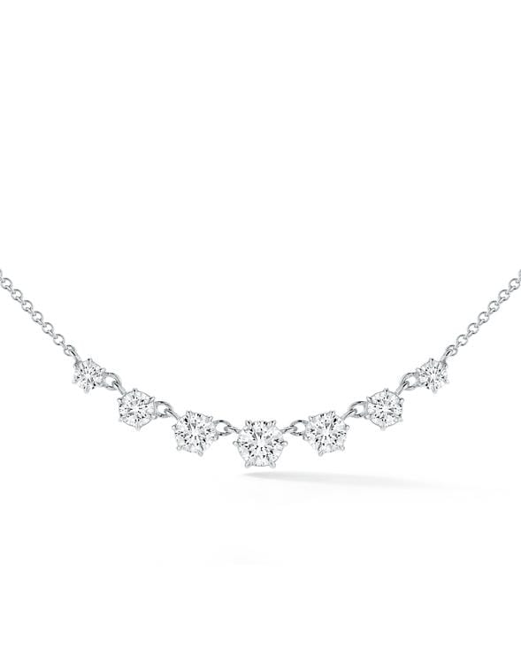  JADE TRAU-Small Penelope Diamond Necklace-WHITE GOLD 