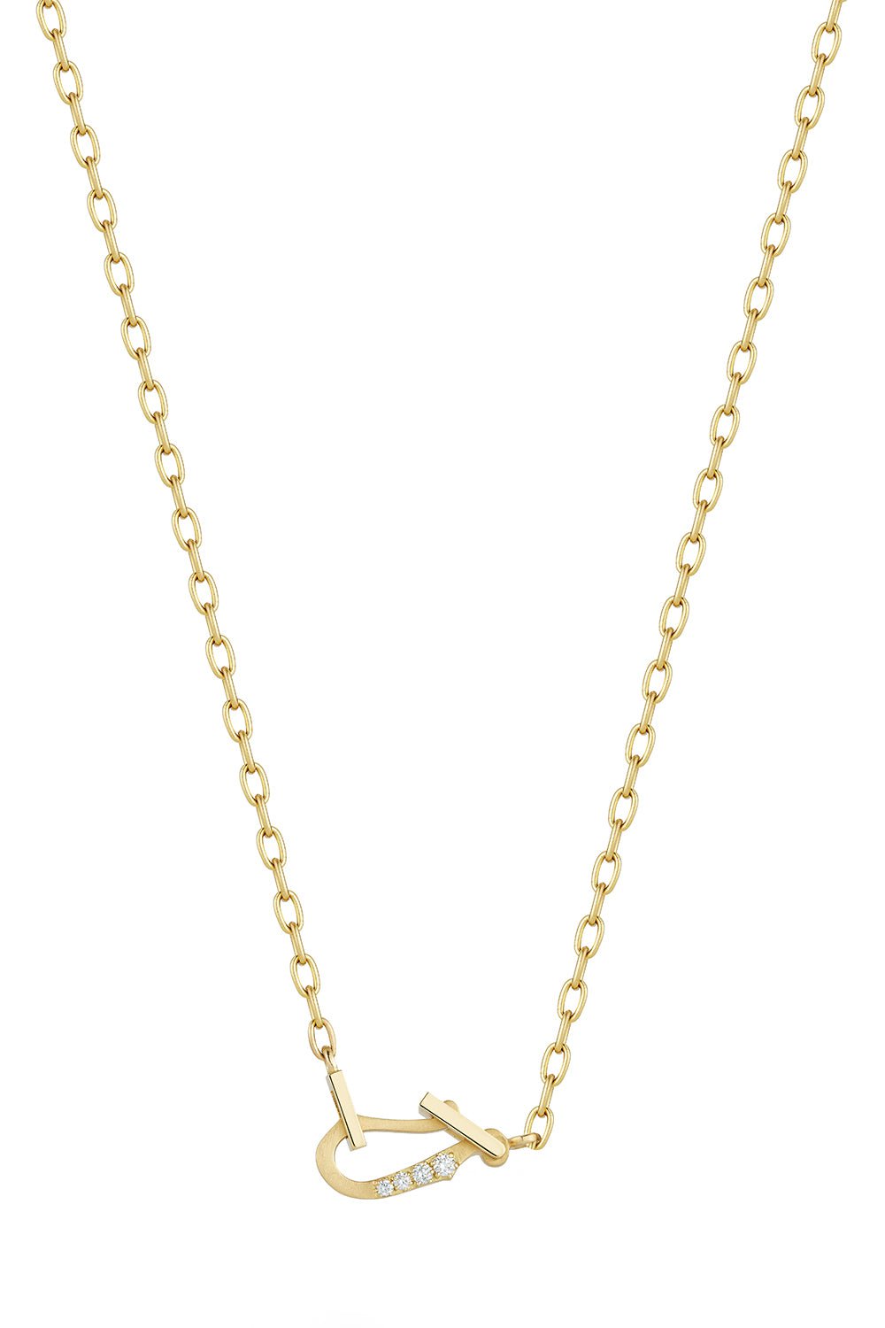 JADE TRAU-Mini Diamond Lola Necklace-YELLOW GOLD