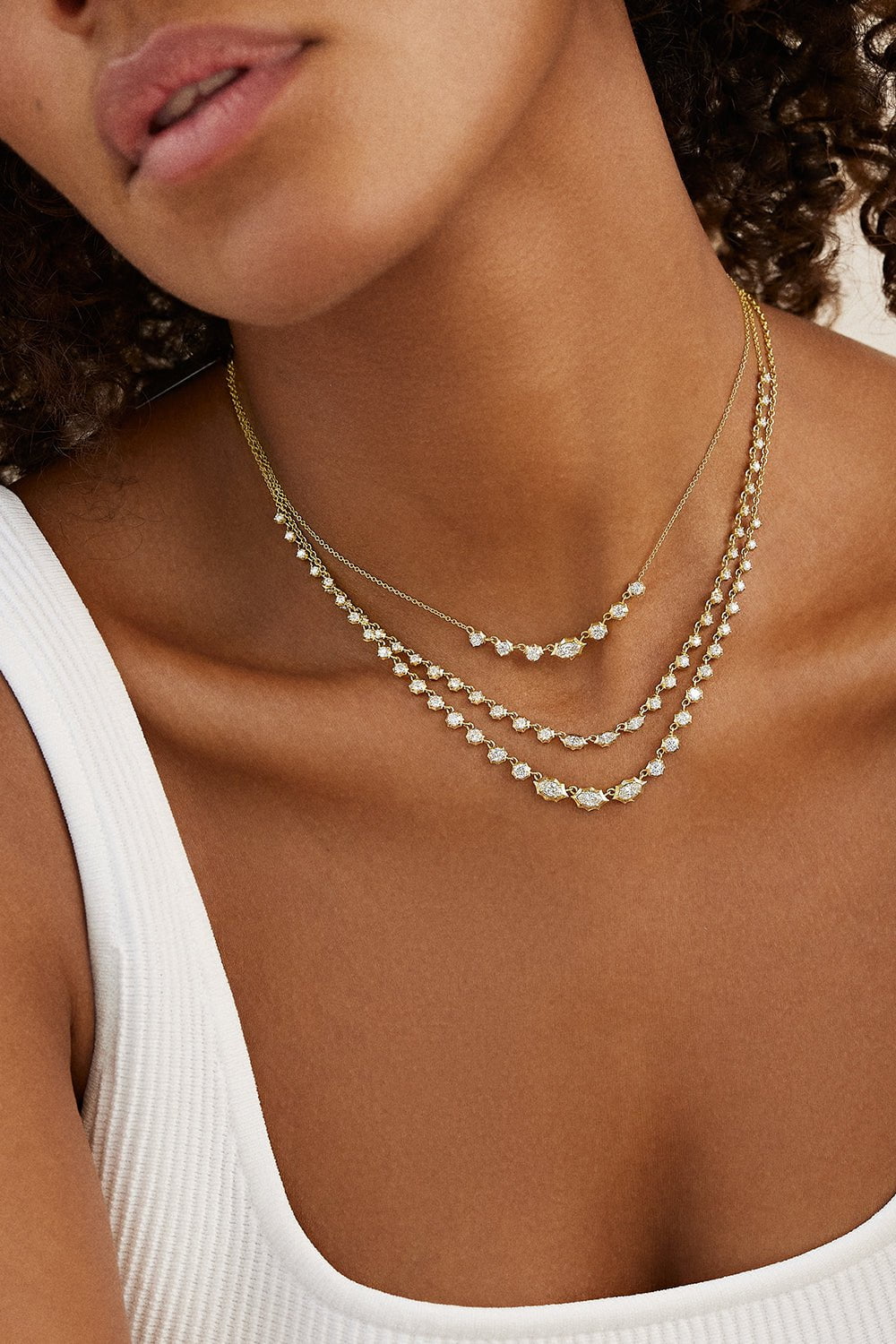 JADE TRAU-Small Maverick Necklace-YELLOW GOLD