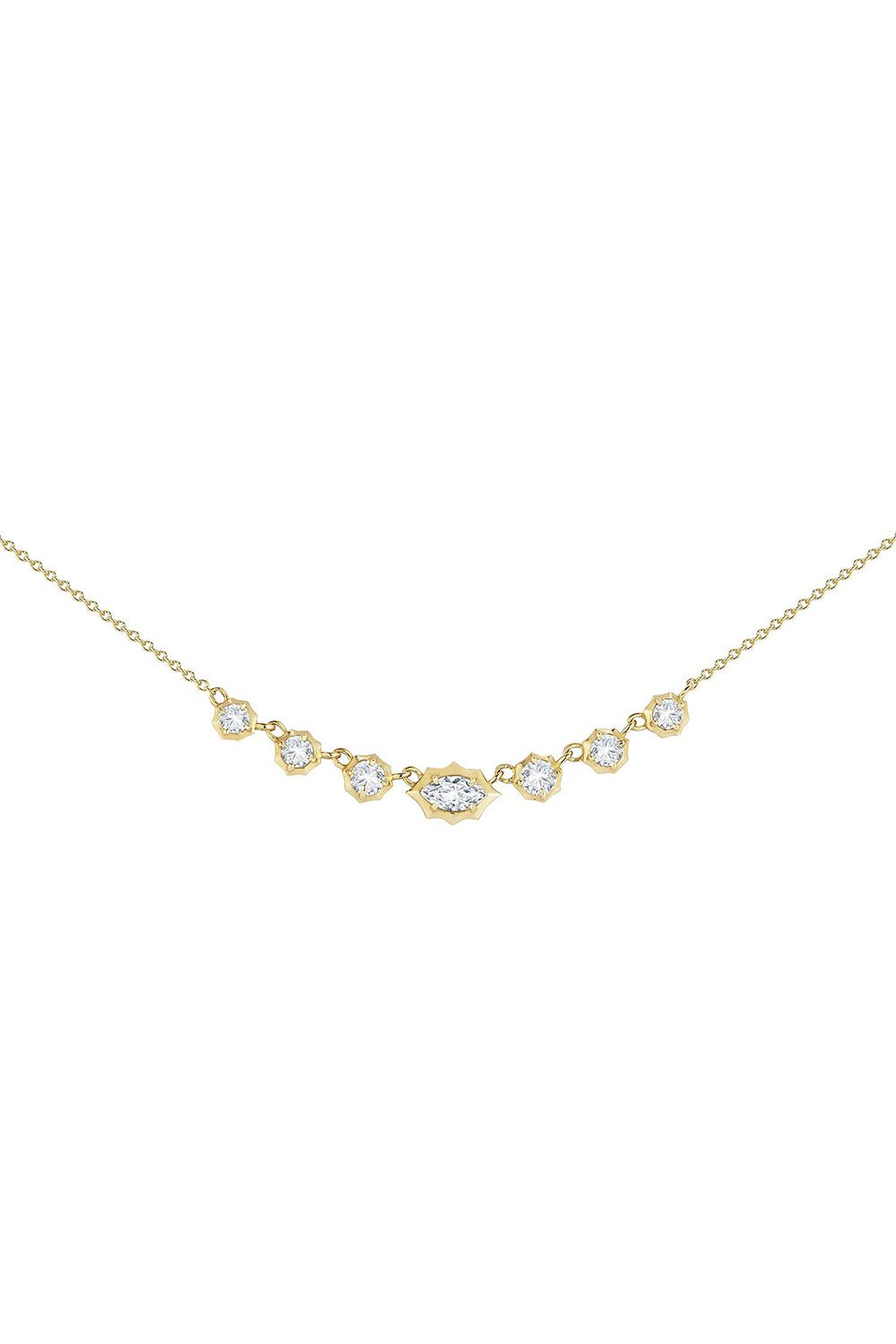 JADE TRAU-Small Maverick Necklace-YELLOW GOLD