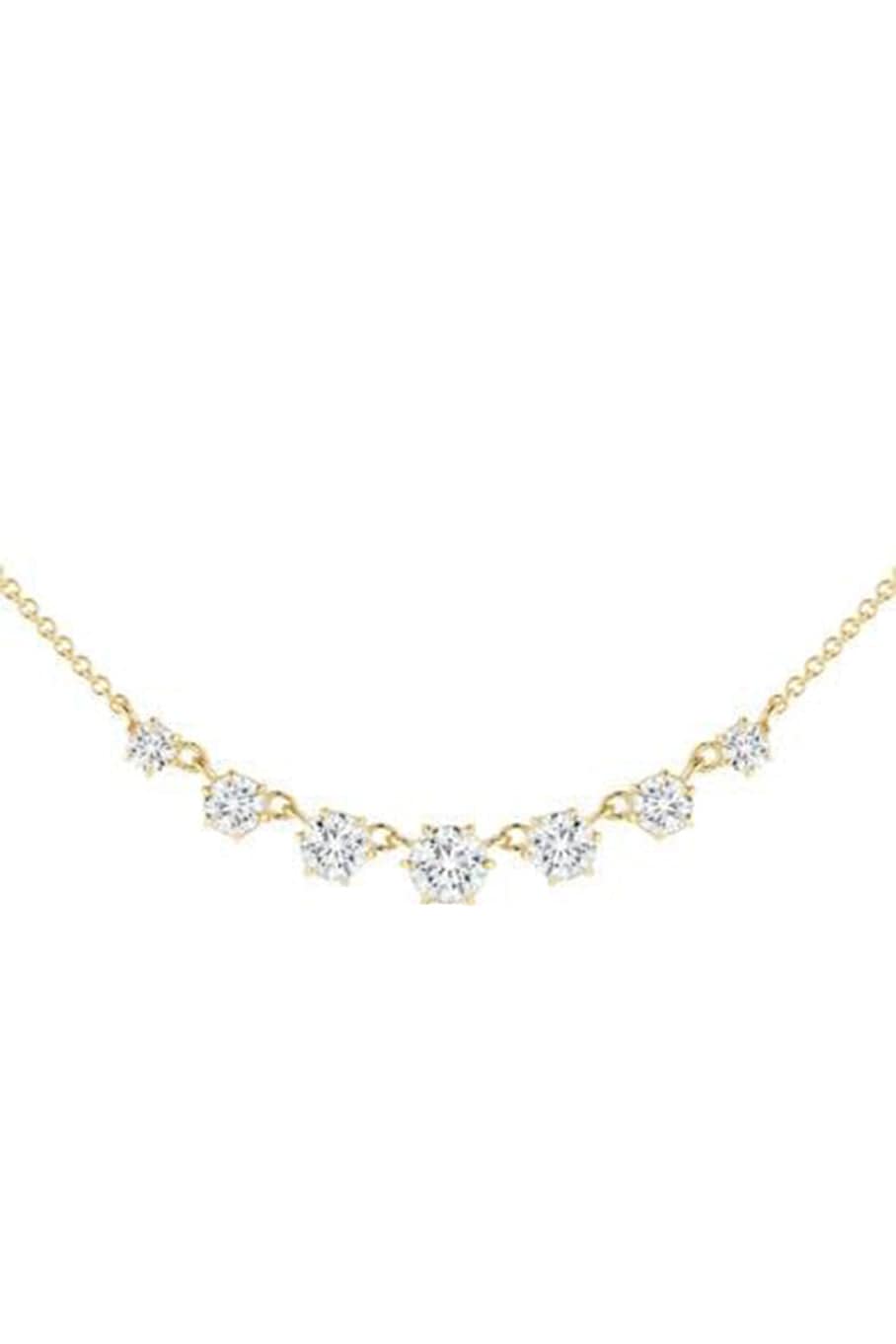 JADE TRAU-Small Penelope Diamond Necklace-YELLOW GOLD