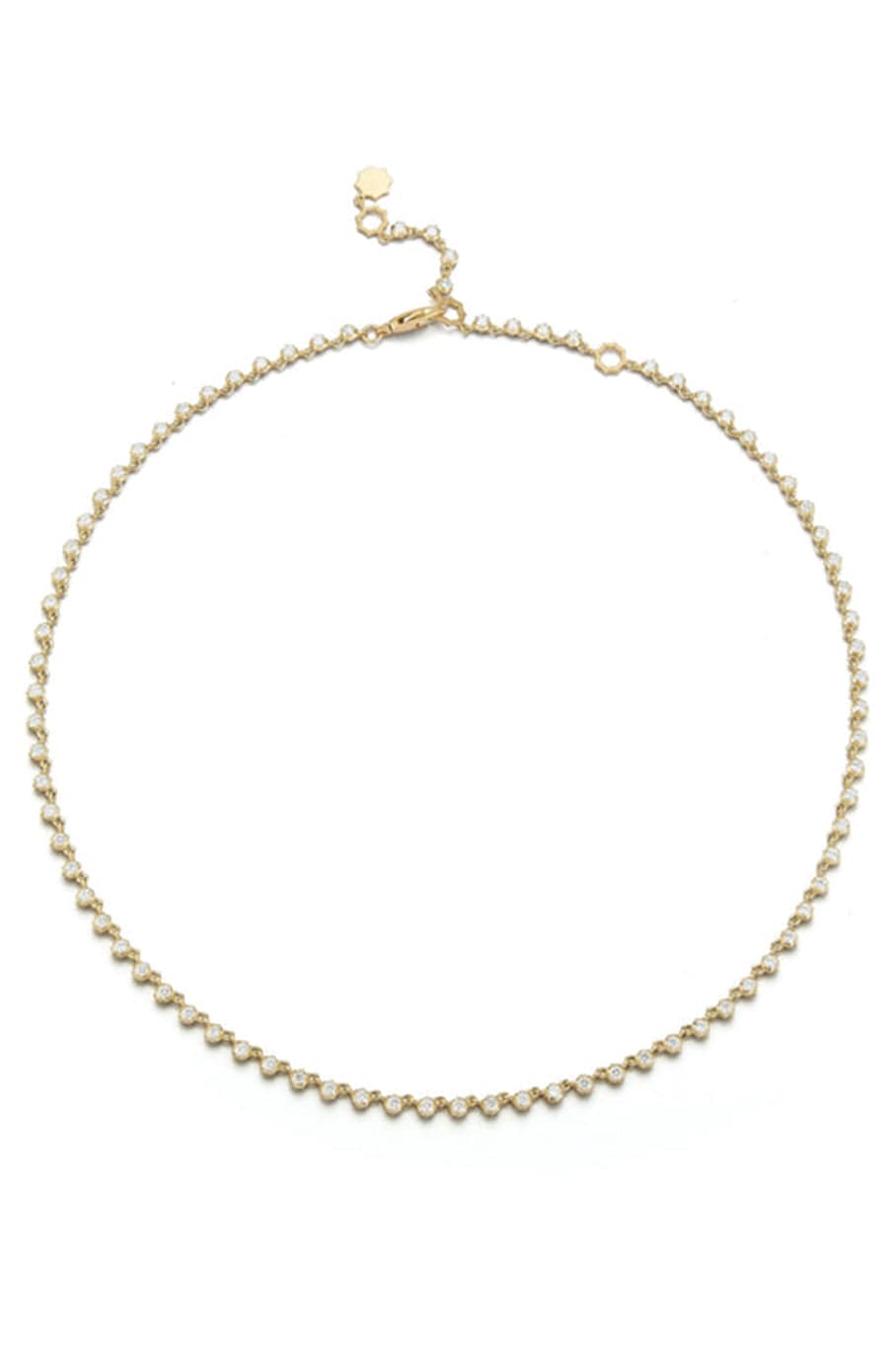 JADE TRAU-Small Sophisticate Riviera Necklace-YELLOW GOLD