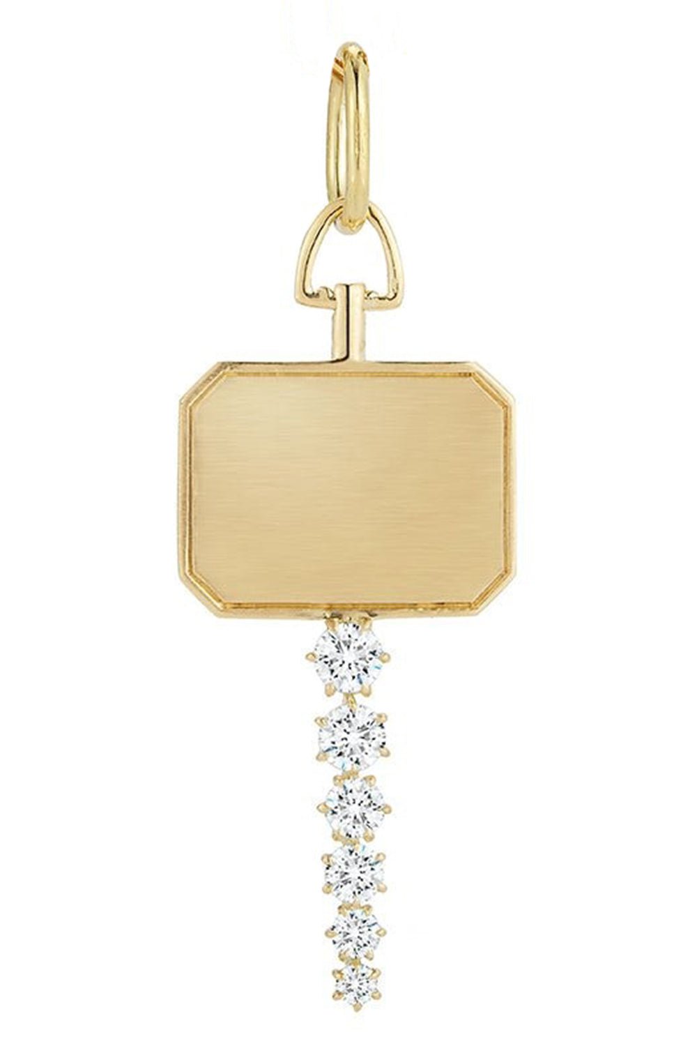 JADE TRAU-Catherine Key Charm-YELLOW GOLD